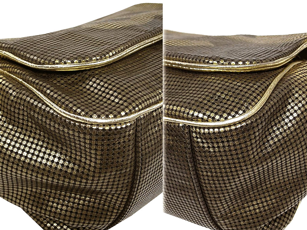 Chanel 11893063 Limited Edition Metallic Gold Hollywood Accordion Flap Shoulder Bag-30209