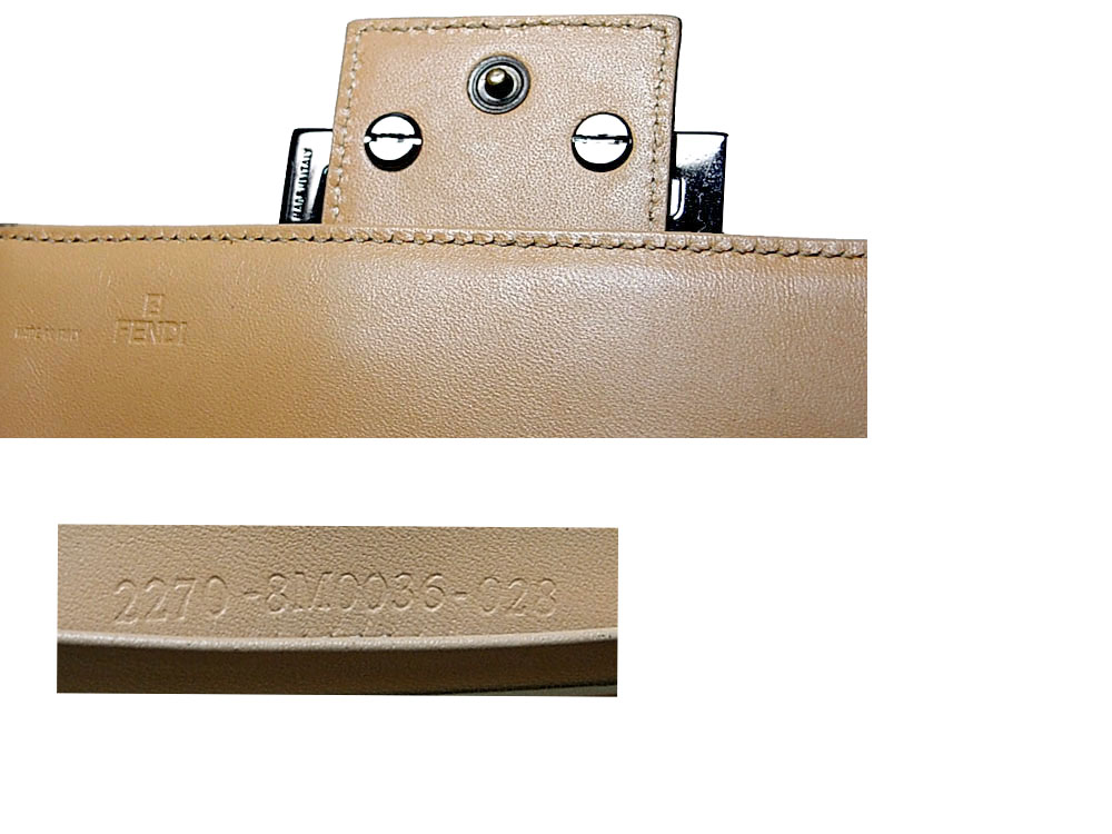 90% NEW ! Fendi 8M0036 Beige Zucchino FF Fabric Wallet-8584