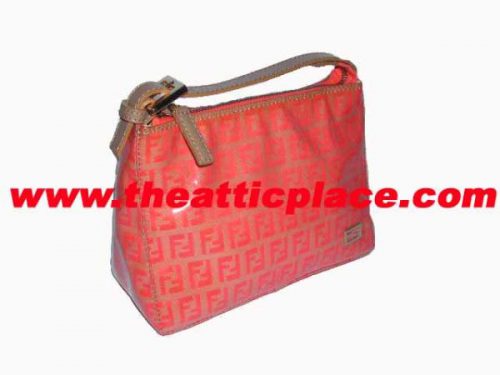 Fendi Orange Glass Collection Pouch-0