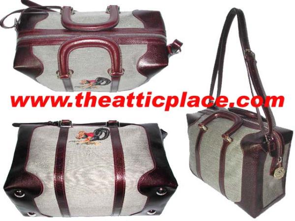 8BL086 Fendi Limited Squirrel /Deer Tote w Shoulder Strap-12833