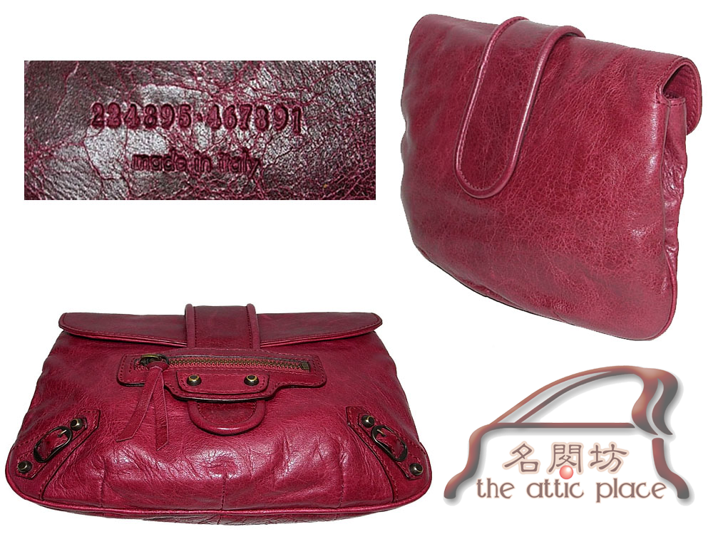 BRAND NEW ! Balenciaga 224895 Marron Classic Hardware Handphone Accessories Pouch-2399
