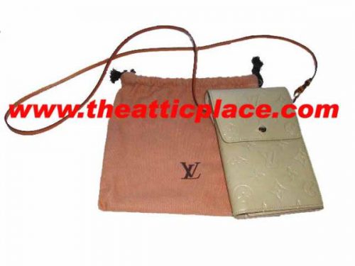 Louis Vuitton M91031 Beige Vernis Leather Walker Organizer Wallet-0