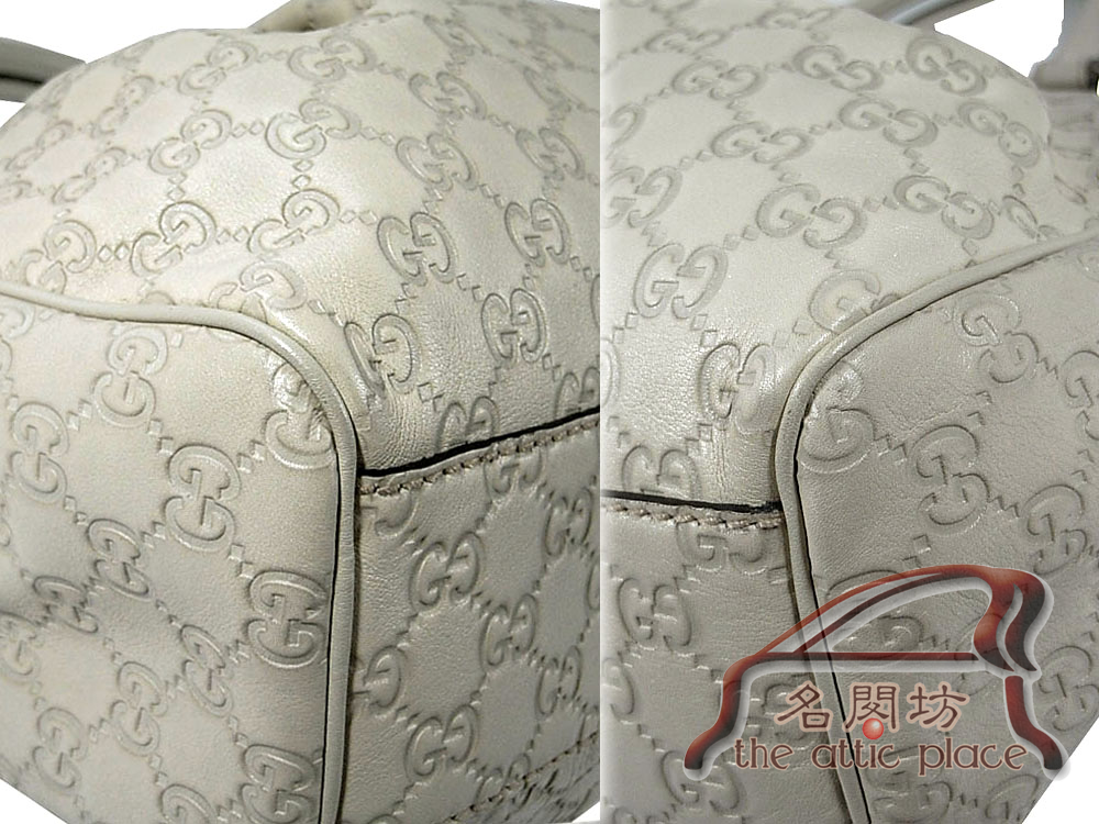 ALMOST NEW ! Gucci 211944 Light Beige Guccissima Sukey Medium Tote-1699
