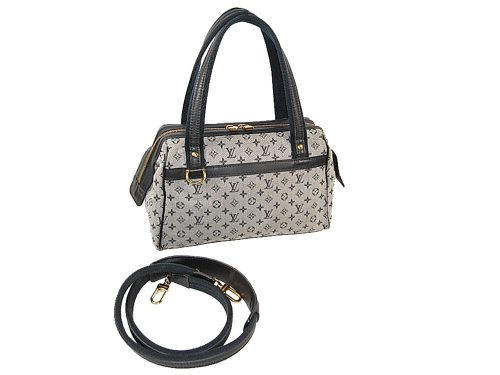 Louis Vuitton M92214 Monogram Mini Blue Josephine PM with Shoulder Strap-0