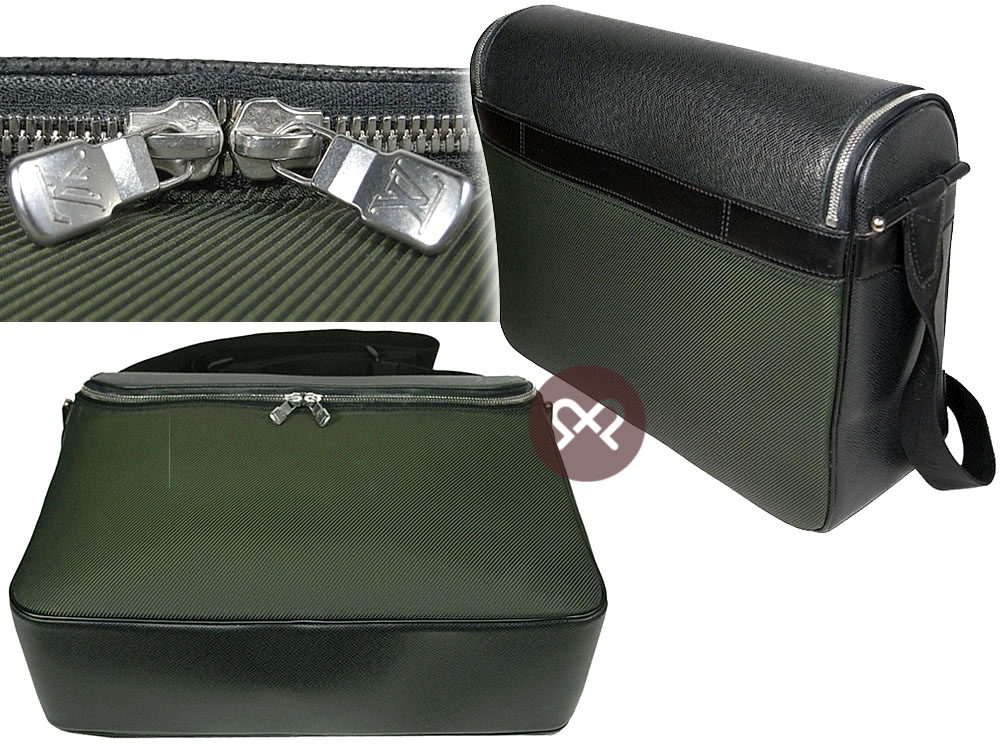 Louis Vuitton M30864 Taiga Leather Dark Green Taimyr Camera Messenger Bag ( SP1013) - Image 3