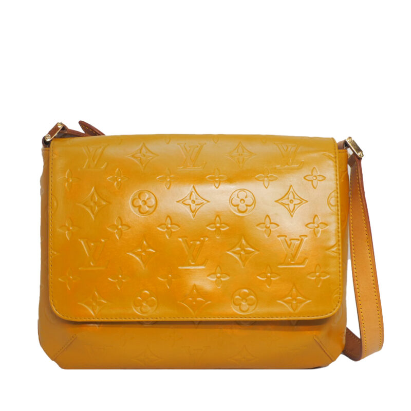 Louis Vuitton M91008 Monogram Vernis Leather Beige Thompson Street /Tango Shoulder Bag (MI0989)