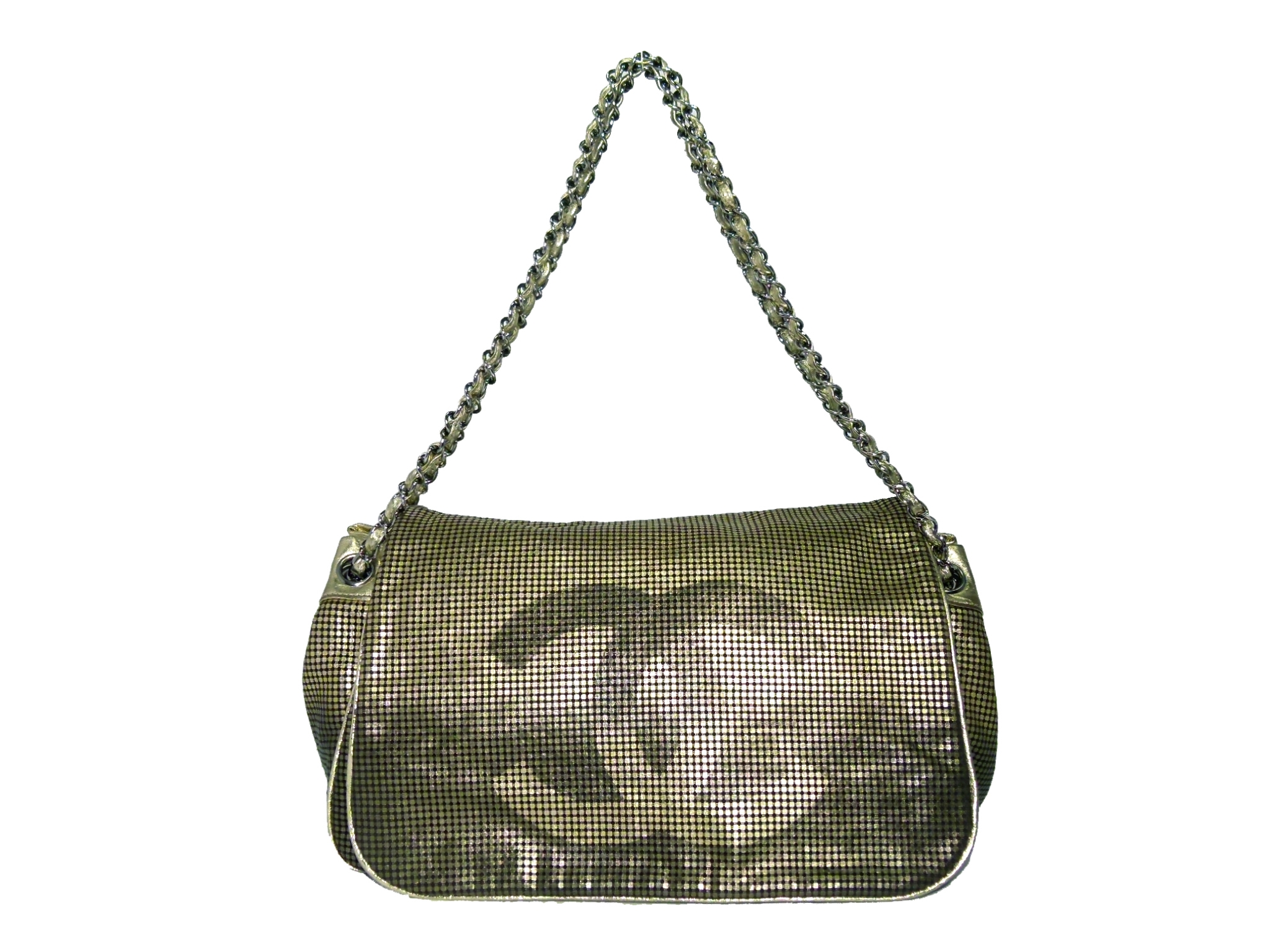 Chanel 11893063 Limited Edition Metallic Gold Hollywood Accordion Flap Shoulder Bag-7
