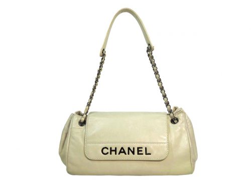 Chanel 10509277 Beige Lambskin Rock ' n Chic Accordion Flap Shoulder Bag -0