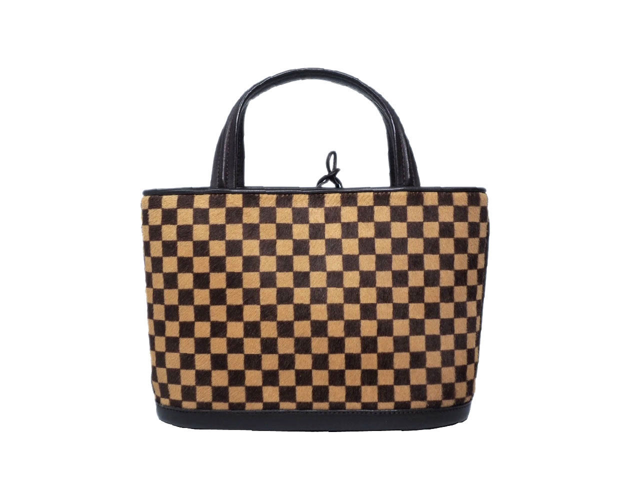 Louis Vuitton M92133 Limited Edition Pony Hair Damier Sauvage Impala Tote-38394