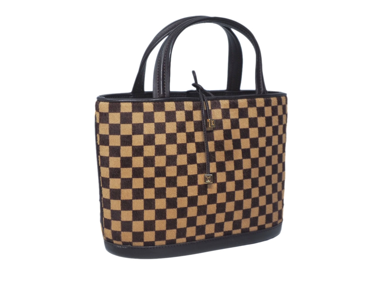 Louis Vuitton M92133 Limited Edition Pony Hair Damier Sauvage Impala Tote-38393