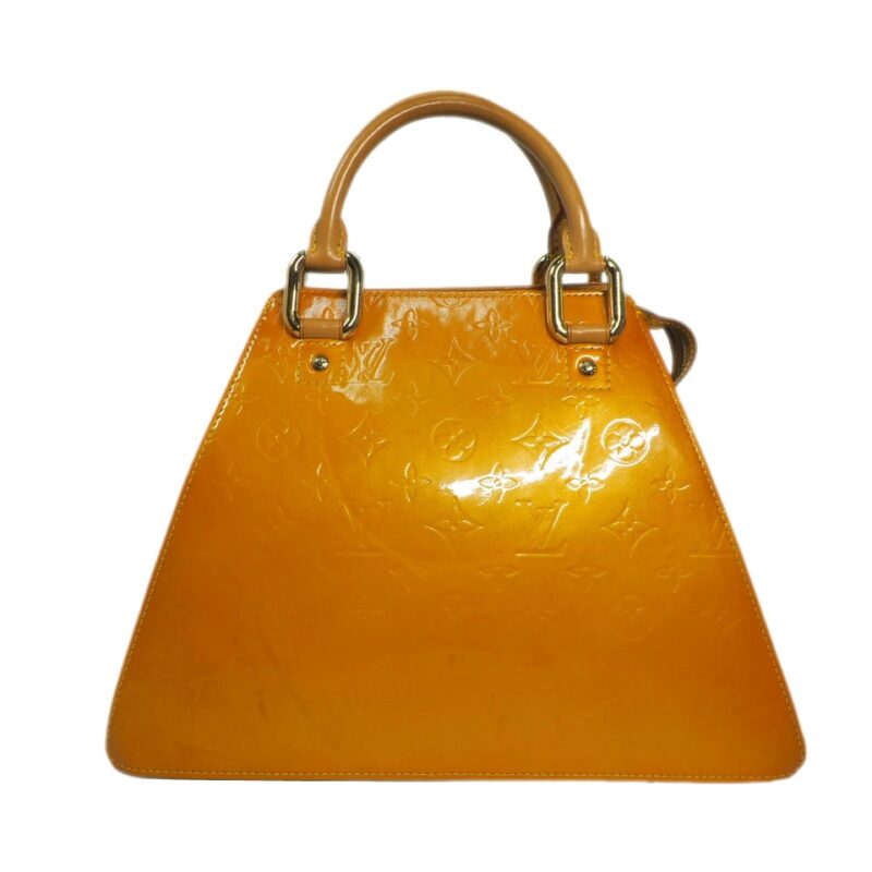 Louis Vuitton M91112 Limited Collection Yellow Vernis Leather Forsyth Tote -0