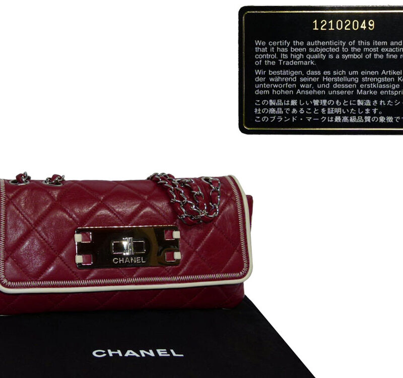 Chanel 12102049 Turlington Red Quilted East West with Silver Hardware -0