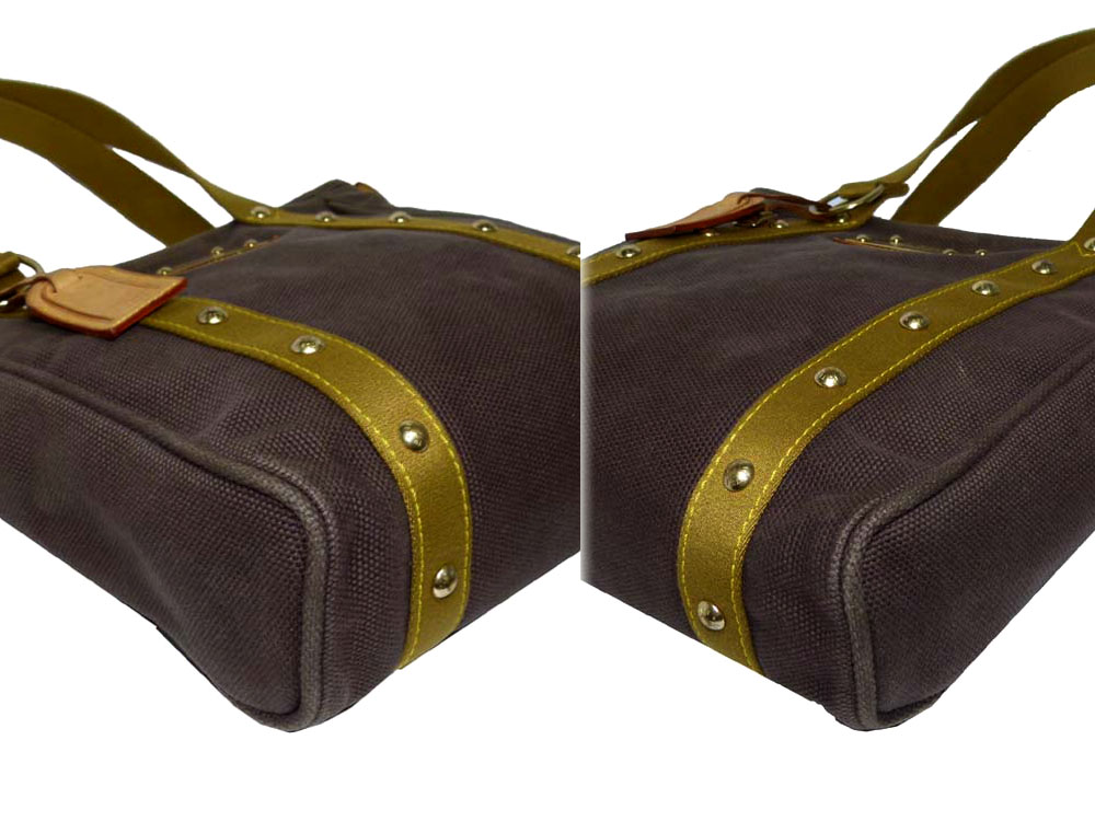 Louis Vuitton Brown / Khaki Antigue Cabas MM Document/ Shopping Bag (SP0036)-16568