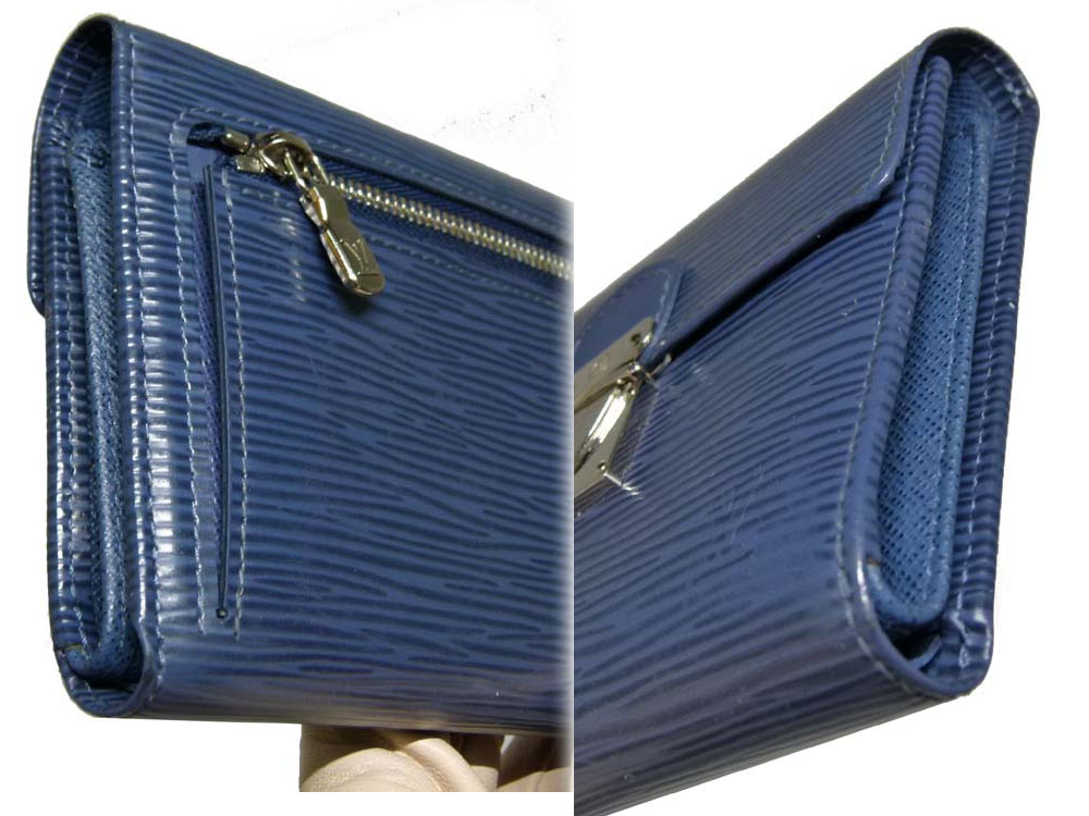 Louis Vuitton M5801G Blue Epi Leather Koala Wallet-16536