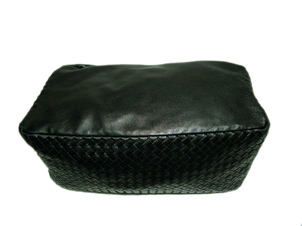 Bottega Veneta 148321 Olive Green Nappa Intrecciato Knot Hobo-19912