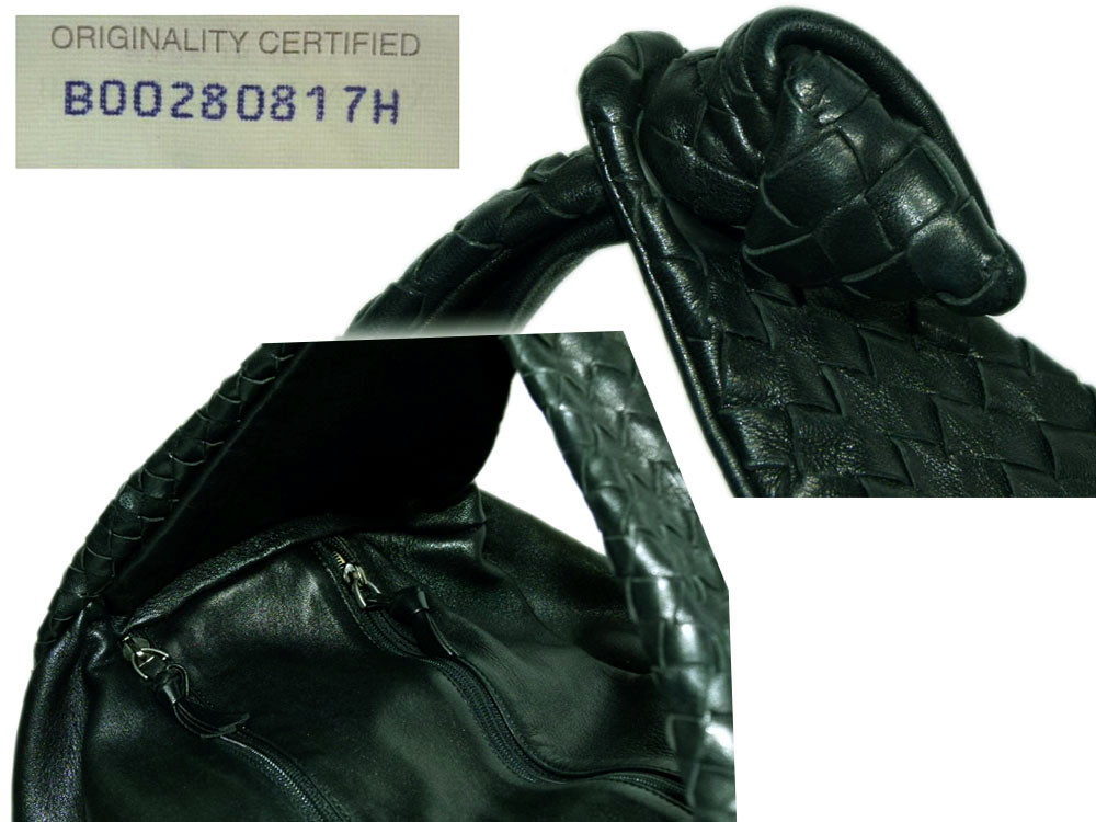 Bottega Veneta 148321 Olive Green Nappa Intrecciato Knot Hobo-19911