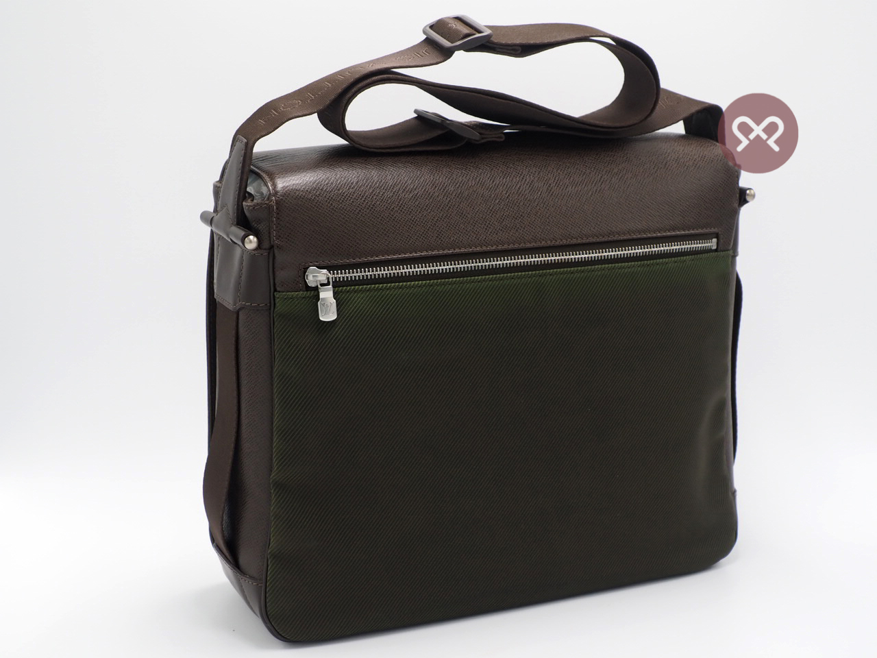 Louis Vuitton M30148 Grizzli Brown Taiga Leather Viktor Messenger bag (CE0055) - Image 8