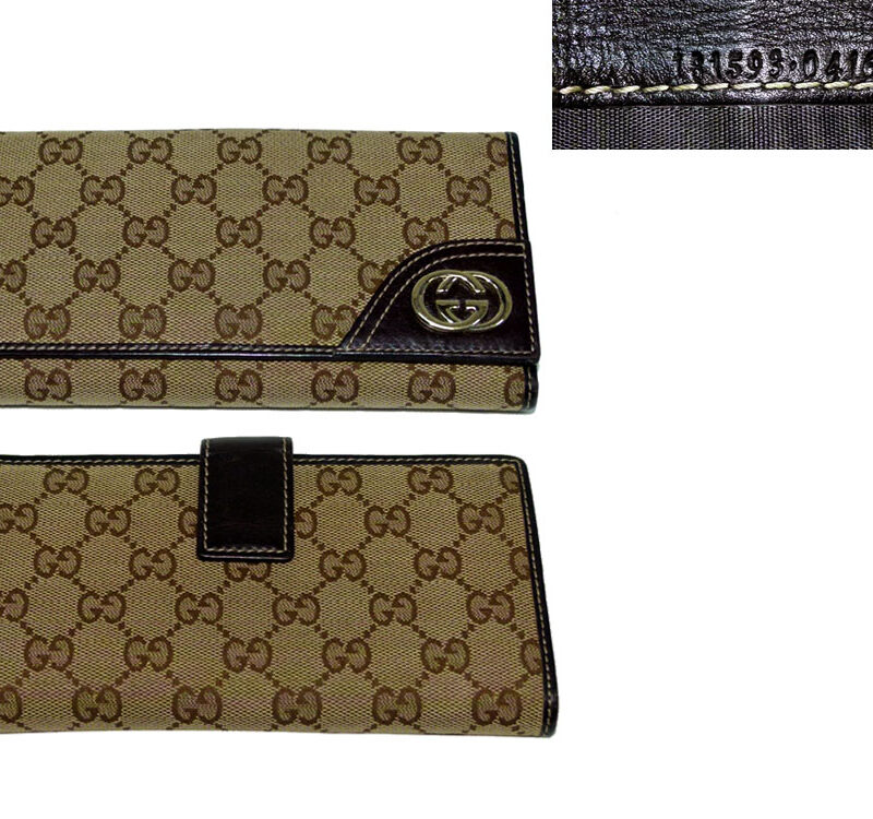 Gucci 181593 Britt GG 7 cards French long wallet -0