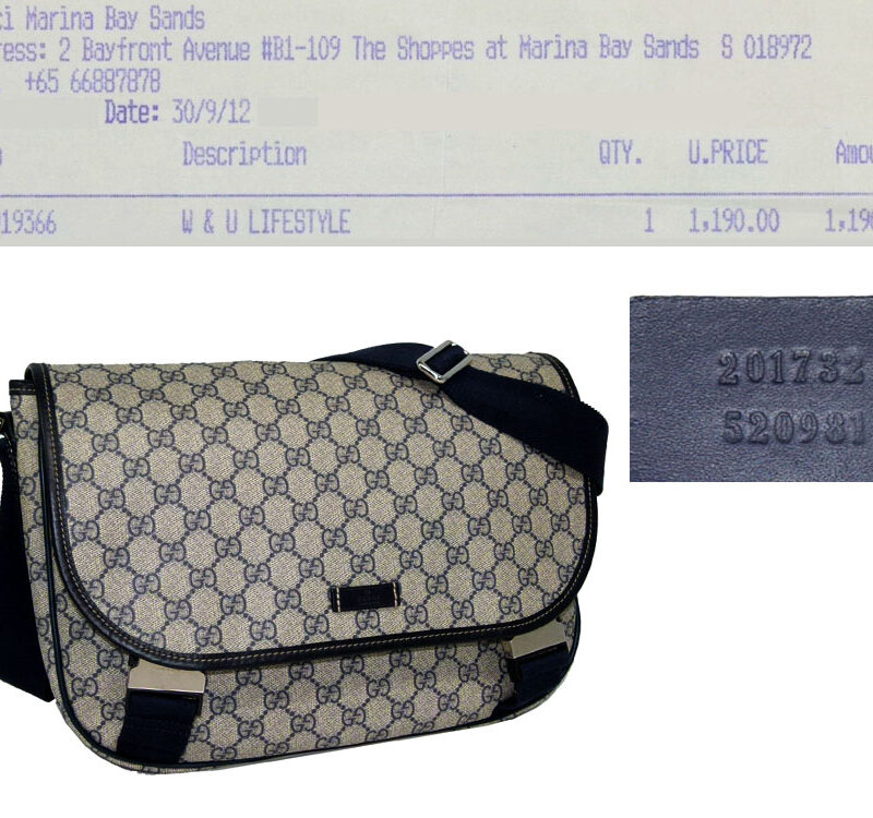 Gucci 201732 Blue GG Messenger with 2 Buckle-0