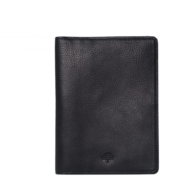 Mulberry Black Calf Leather Travel/ Passport Wallet Holder-0