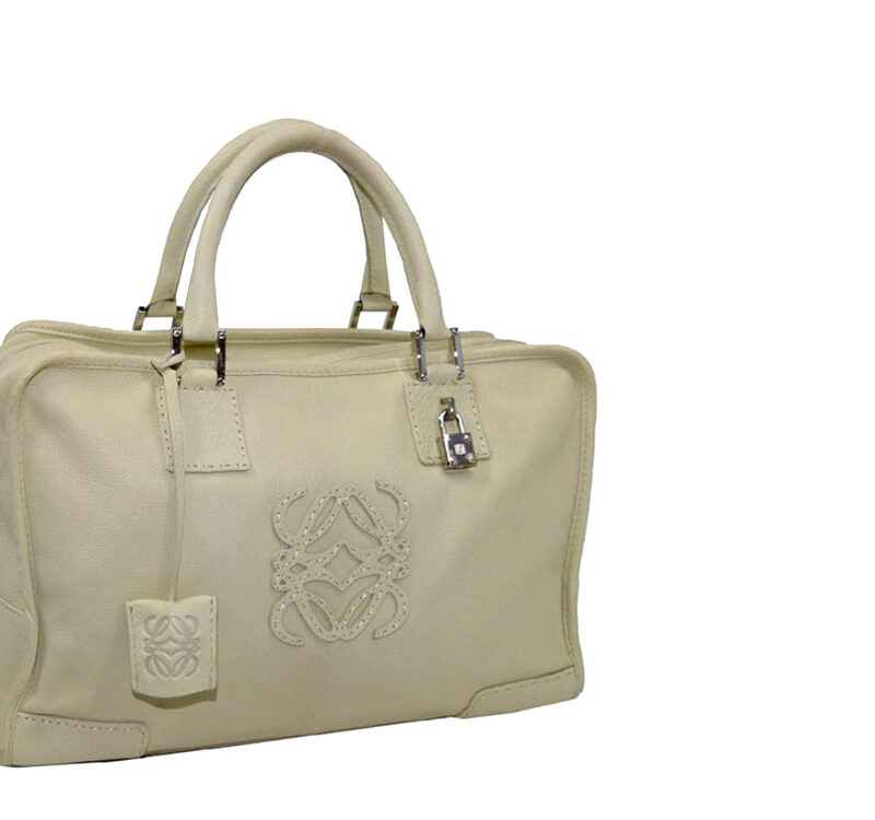 Loewe Beige Amazona XXL Tote Silver Hardware-0
