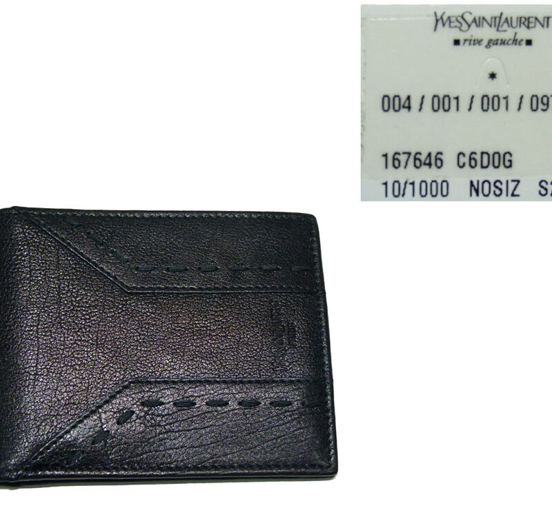 YSL Men Distressed 6 Cards Wallet-0