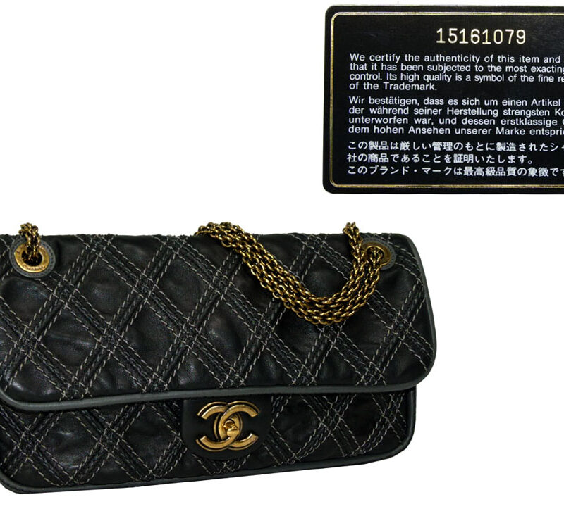 Chanel 15161079 Limited Black Ultra Stitch Classic w Vintage Hardware-0