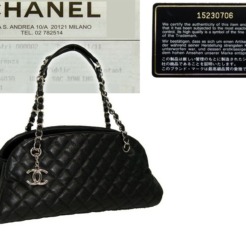 Chanel 15230706 Black Caviar Mademoiselle Medium Silver Hardware-0