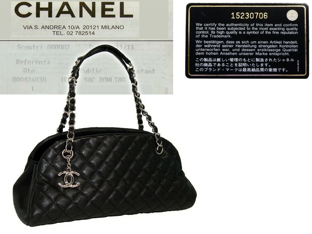 Chanel 15230706 Black Caviar Mademoiselle Medium Silver Hardware-0