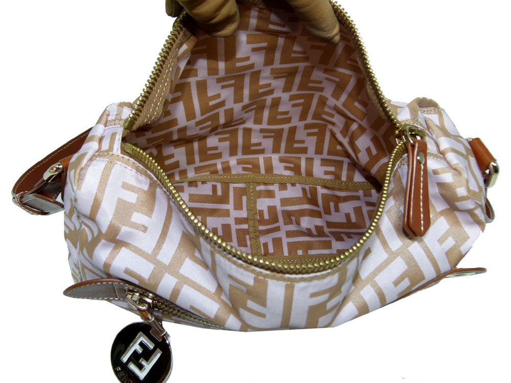Fendi Pink Canvas Zucca Messenger Bag-24976