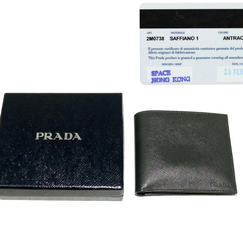 Prada 2M0738 Antracite Safaino 4 Cards Wallet-0