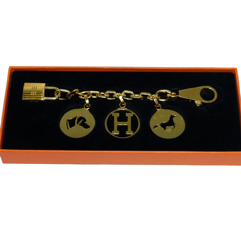 Hermes Breloque Olga Gold Bag Charm-0