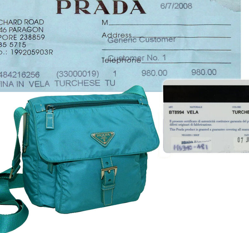 Prada BT8994 Turqoise Messenger Bag-0