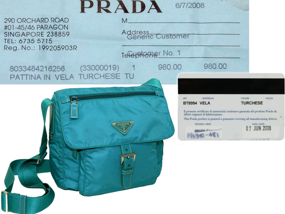 Prada BT8994 Turqoise Messenger Bag-0