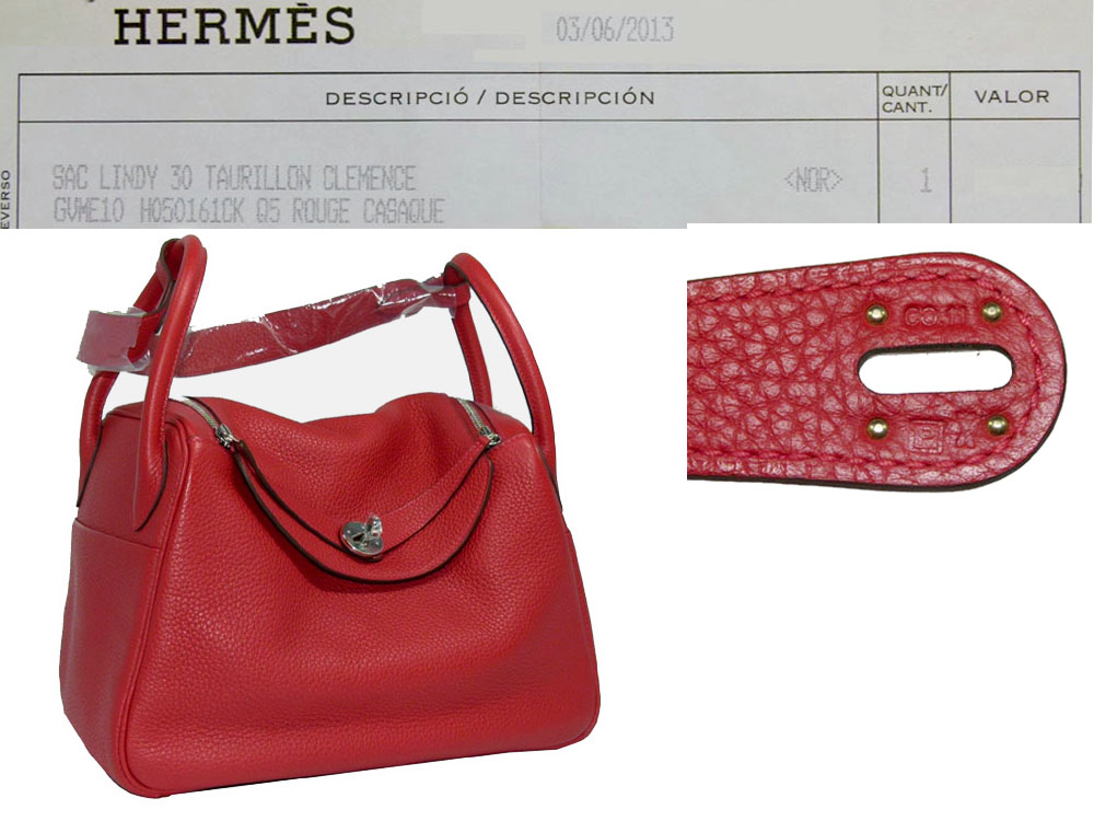 Hermes Lindy 30 Rouge Casaque P Stamp Silver Hardware-0