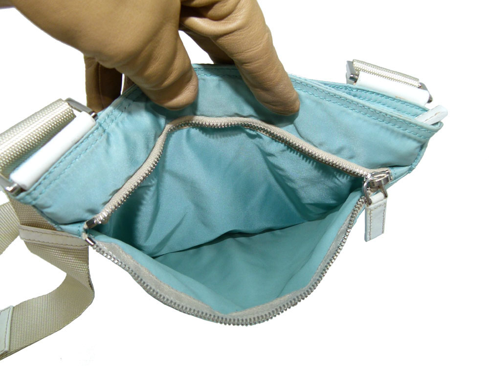 Prada BT0175 Baby BlueTessuto Flat Messenger Bag-25782