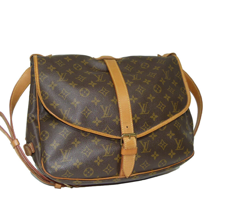 Louis Vuitton M42254 Saumur 35 Messenger Sling Bag for Unisex-0