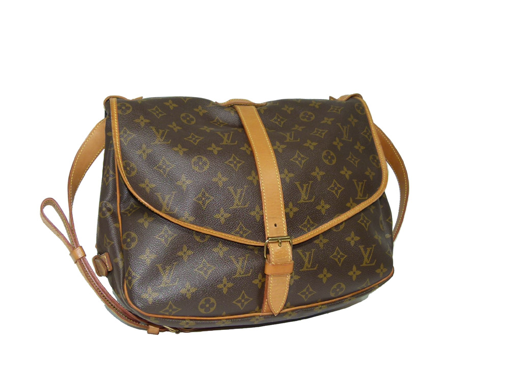 Louis Vuitton M42254 Saumur 35 Messenger Sling Bag for Unisex-0