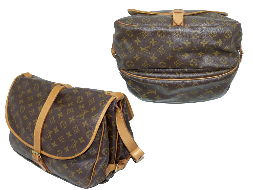 Louis Vuitton M42254 Saumur 35 Messenger Sling Bag for Unisex-25920