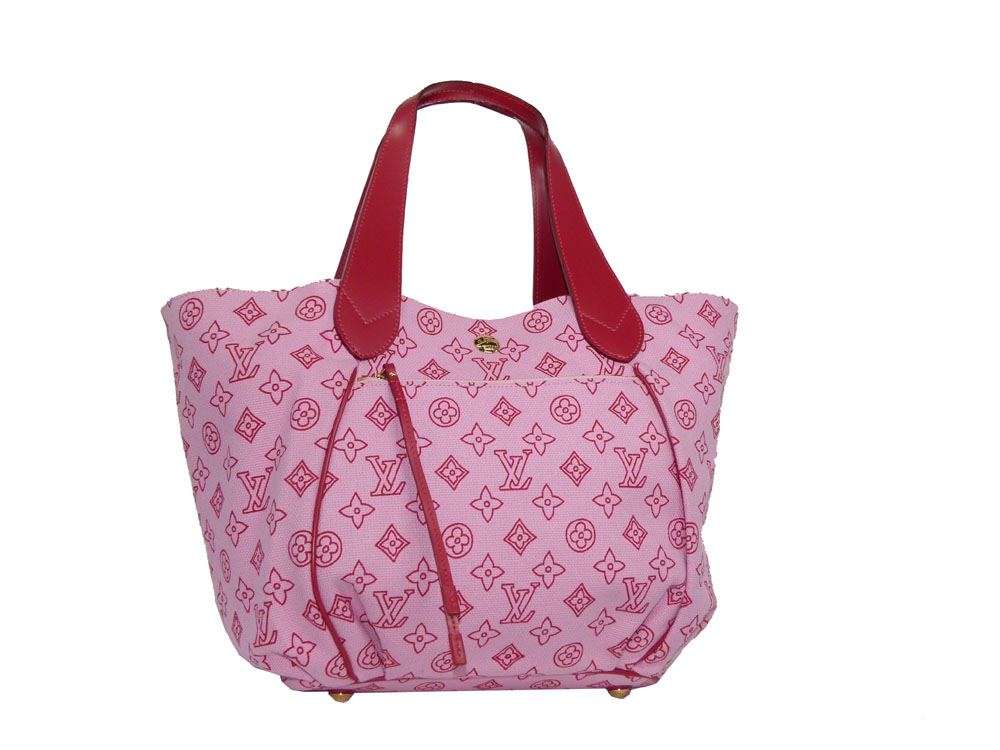 Louis Vuitton M95988 Fuschia Cabas Ipanema GM Shopping Tote w Pouch-25817