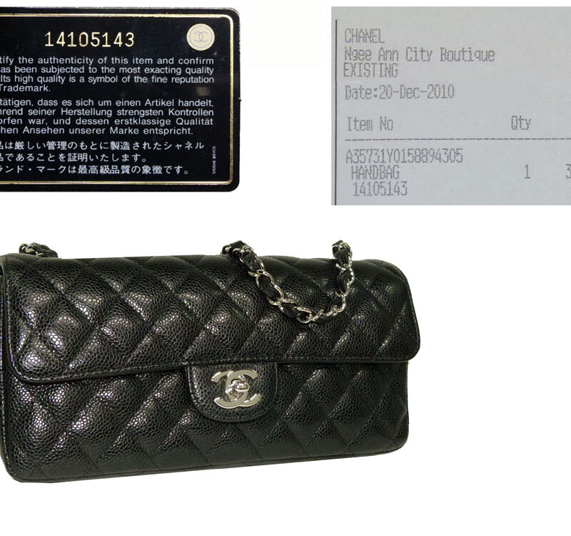 Chanel 14105143 Black Caviar East West Silver Hardware-0