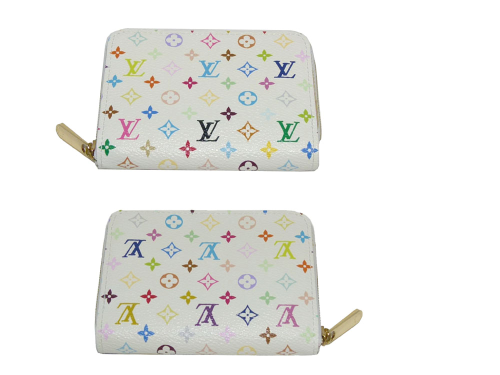 Louis Vuitton M93739 Multicolor White/ Raisin Zippy Wallet (TH1079)-0