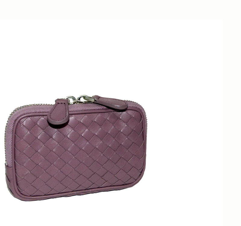 Bottega Veneta 218193 Lilac Zipped Iphone / Card/ Coin Holder-0