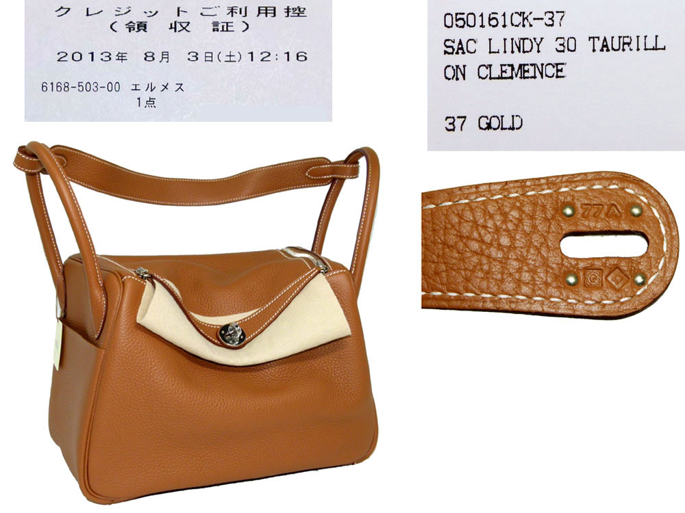 Hermes Lindy 30 Gold 'Q' Stamp Silver Hardware -0