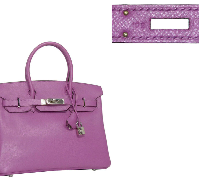 Hermes Birkin 30 Cycalmen Epsom Leather Silver Hardware M Stamp-0