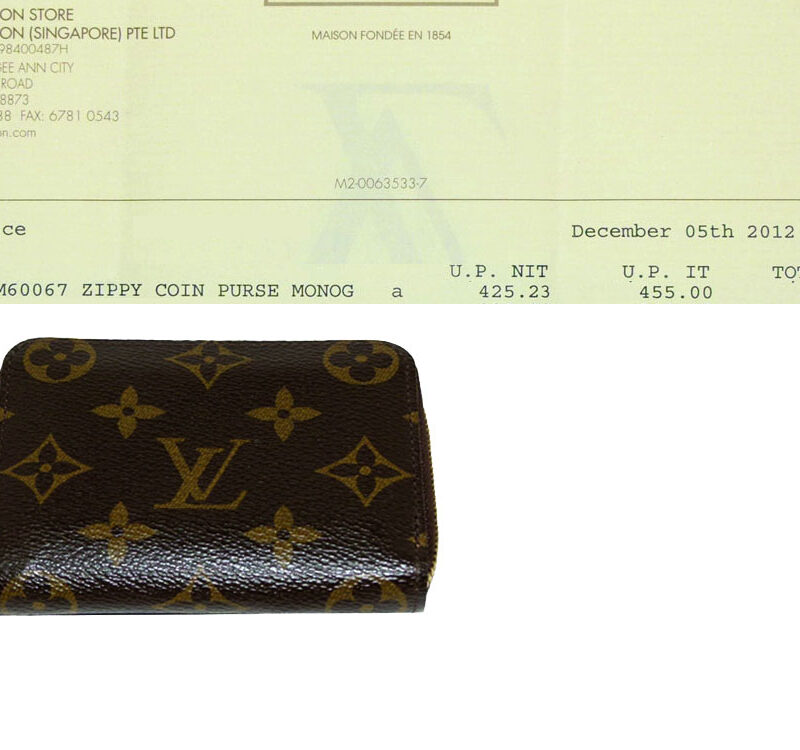 Louis Vuitton M60067 Monogram Zippy Purse (SN3182)-0