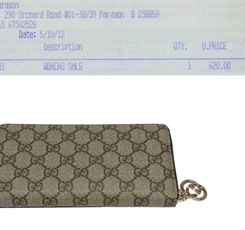 Gucci 212110 Brown PVC Canvas GG Zippy Long Wallet-0