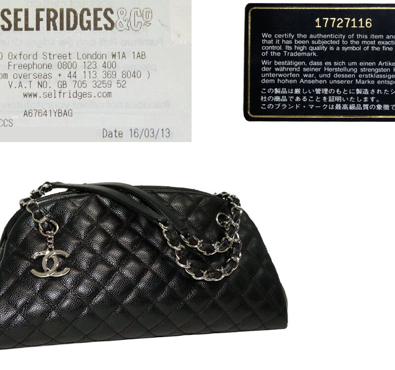 Chanel 17727116 Black Caviar Mademoiselle Medium Silver Hardware-0
