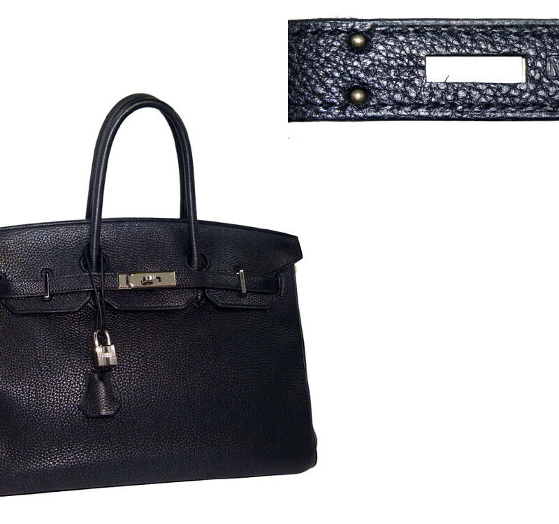 Hermes Birkin 35 M Stamp Indigo Blue Togo Silver Hardware-0
