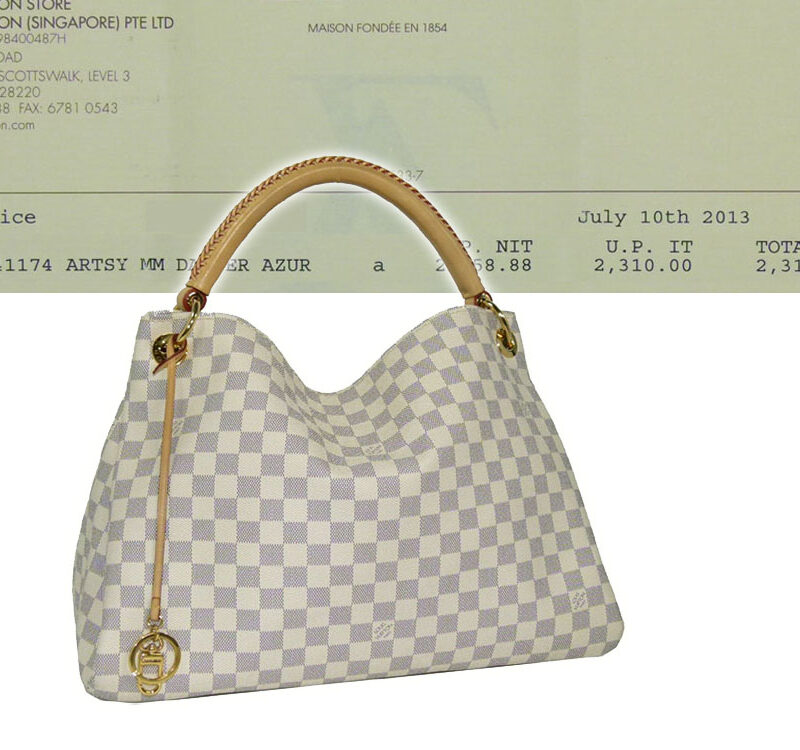 Louis Vuitton N41174 Artsy MM Damier Azur-0
